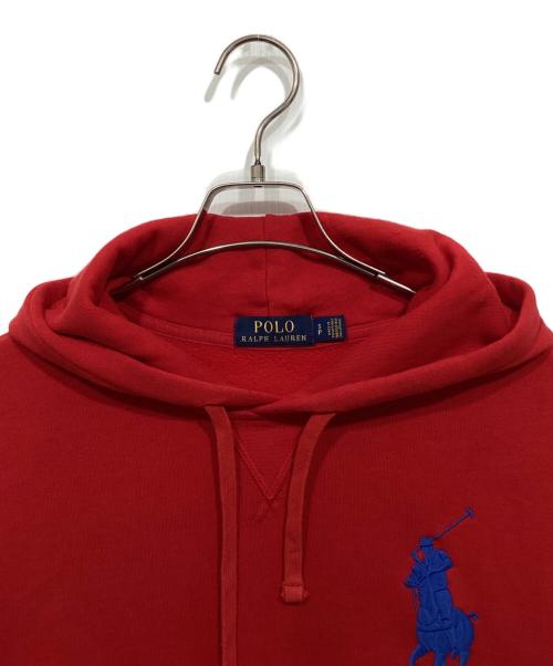 POLO RALPH LAUREN（ポロ・ラルフローレン）POLO RALPH LAUREN (ポロ・ラルフローレン) プルオーバーパーカー レッド サイズ:SPの古着・服飾アイテム