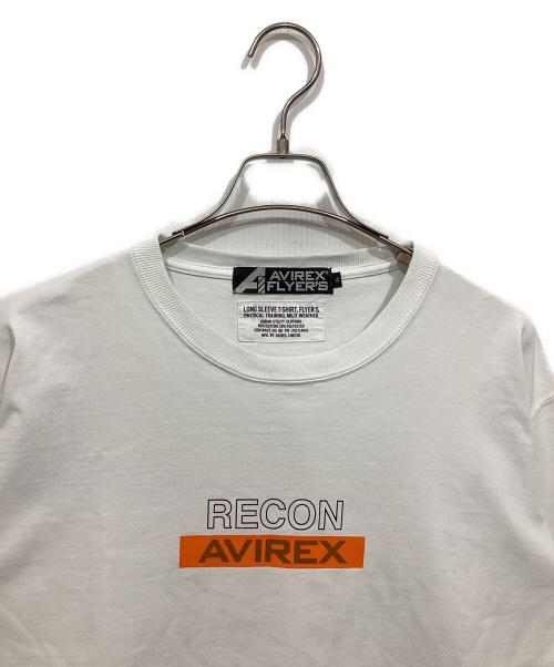 AVIREX（アヴィレックス）AVIREX (アヴィレックス) ロングスリーブカットソー ホワイト サイズ:XLの古着・服飾アイテム