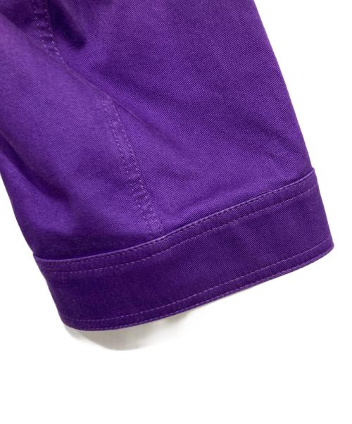 &ellecy（アンドエルシー）&ELLECY (アンドエルシー) フーデットワークジャケット パープル サイズ:Mの古着・服飾アイテム
