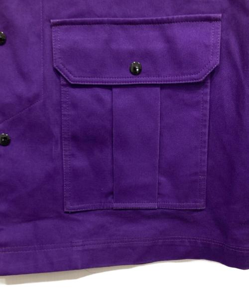 &ellecy（アンドエルシー）&ELLECY (アンドエルシー) フーデットワークジャケット パープル サイズ:Mの古着・服飾アイテム