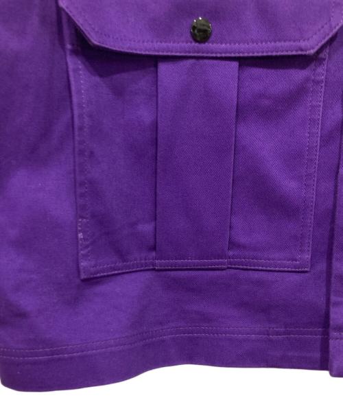 &ellecy（アンドエルシー）&ELLECY (アンドエルシー) フーデットワークジャケット パープル サイズ:Mの古着・服飾アイテム