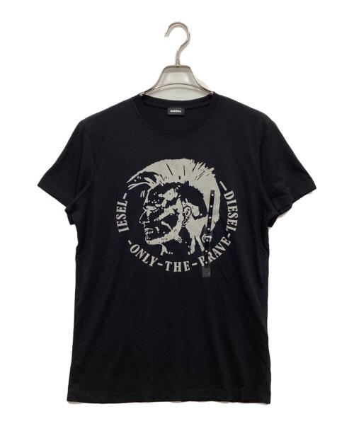 DIESEL（ディーゼル）DIESEL (ディーゼル) プリントTシャツ ブラック サイズ:M 未使用品の古着・服飾アイテム