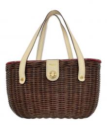 Kate Spade（ケイトスペード）の古着「カゴバッグ」｜ブラウン