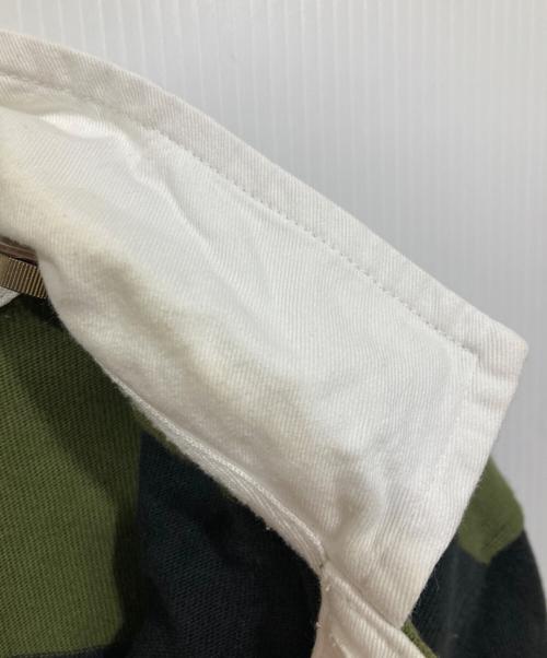 stussy（ステューシー）stussy (ステューシー) Classic Stripe Rugby / フットボールTシャツ グリーン サイズ:Mの古着・服飾アイテム