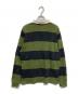 stussy (ステューシー) Classic Stripe Rugby / フットボールTシャツ グリーン サイズ:M：5000円