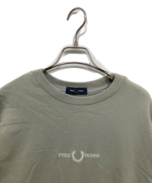 FRED PERRY（フレッドペリー）FRED PERRY (フレッドペリー) クルーネックスウェット ブルー サイズ:Mの古着・服飾アイテム