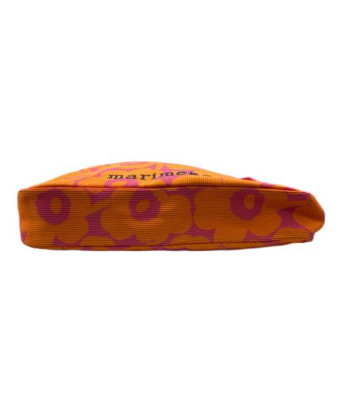 marimekko（マリメッコ）marimekko (マリメッコ) ショルダーバッグ / KNITTED BAG LARGE UNIKKO ピンク×オレンジの古着・服飾アイテム