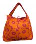 marimekko（マリメッコ）の古着「ショルダーバッグ / KNITTED BAG LARGE UNIKKO」｜ピンク×オレンジ