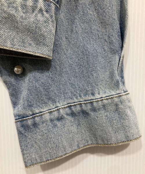 La boutique BonBon（ラブティックボンボン）La boutique BonBon (ラブティックボンボン) パール付デニムジャケット インディゴ サイズ:freeの古着・服飾アイテム