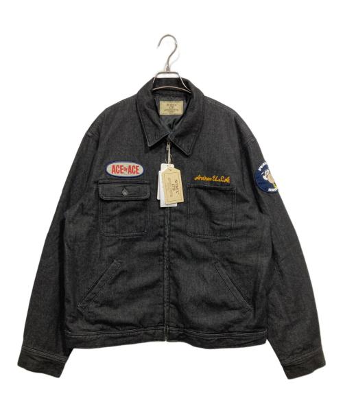 AVIREX（アヴィレックス）AVIREX (アヴィレックス) PEANUTS (ピーナッツ) ワークジャケット ブラック サイズ:2XLの古着・服飾アイテム