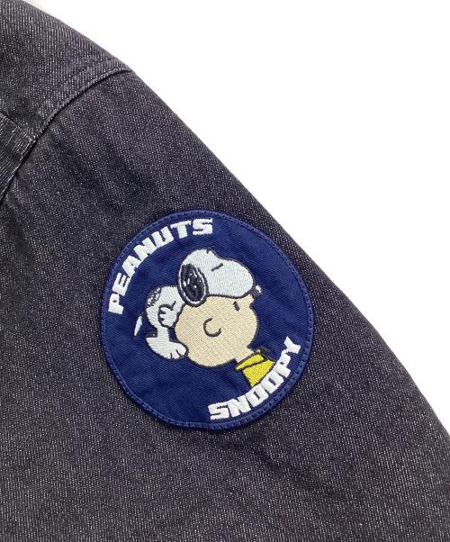AVIREX（アヴィレックス）AVIREX (アヴィレックス) PEANUTS (ピーナッツ) ワークジャケット ブラック サイズ:2XLの古着・服飾アイテム
