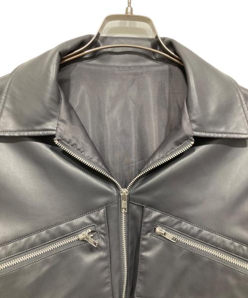HARE（ハレ）HARE (ハレ) フェイクレザージャケット グレー サイズ:Fの古着・服飾アイテム