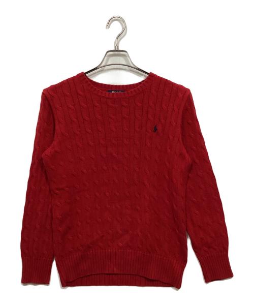 POLO RALPH LAUREN（ポロ・ラルフローレン）POLO RALPH LAUREN (ポロ・ラルフローレン) ニット レッド サイズ:Lの古着・服飾アイテム