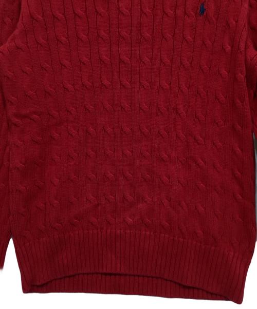 POLO RALPH LAUREN（ポロ・ラルフローレン）POLO RALPH LAUREN (ポロ・ラルフローレン) ニット レッド サイズ:Lの古着・服飾アイテム