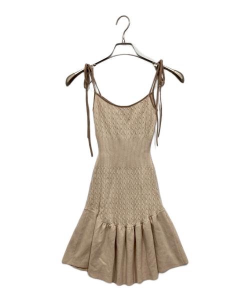 ANDMARY（アンドマリー）ANDMARY (アンドマリー) Miranda set mini dress ベージュ サイズ:Fの古着・服飾アイテム