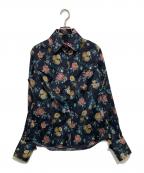 Vivienne Westwood RED LABELヴィヴィアンウエストウッドレッドレーベル）の古着「花柄シャツ」｜ネイビー