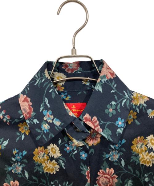 Vivienne Westwood RED LABEL（ヴィヴィアンウエストウッドレッドレーベル）Vivienne Westwood RED LABEL (ヴィヴィアンウエストウッドレッドレーベル) 花柄シャツ ネイビー サイズ:3の古着・服飾アイテム