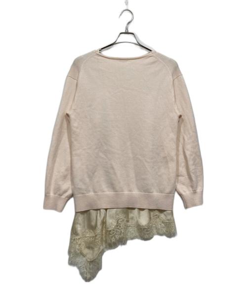 Lily Brown（リリーブラウン）Lily Brown (リリーブラウン) カシミヤブレンドニットセットサテンミニワンピース ピンク サイズ:Fの古着・服飾アイテム