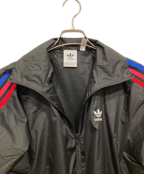 adidas（アディダス）adidas (アディダス) 3D トレフォイル 3ストライプ トラックジャケット ブラック サイズ:J/Sの古着・服飾アイテム