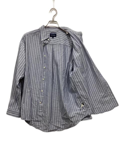 DESCENDANT（ディセンダント）DESCENDANT (ディセンダント) ストライプシャツ ブルー サイズ:2の古着・服飾アイテム