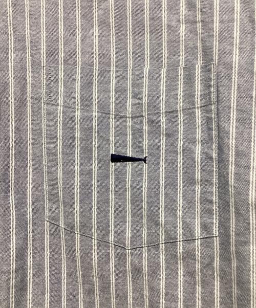 DESCENDANT（ディセンダント）DESCENDANT (ディセンダント) ストライプシャツ ブルー サイズ:2の古着・服飾アイテム