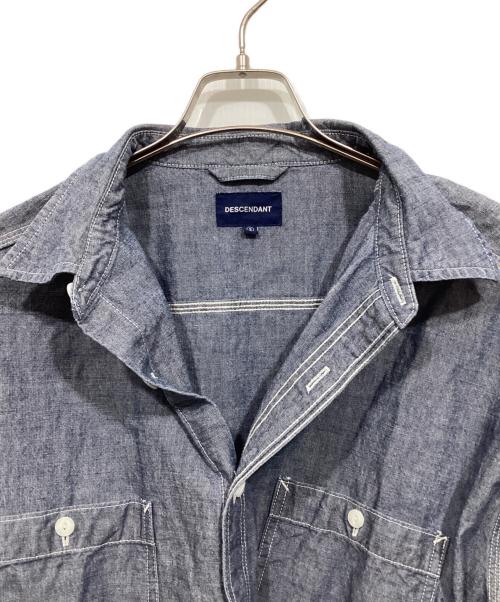 DESCENDANT（ディセンダント）DESCENDANT (ディセンダント) デニムシャツ ブルー サイズ:2の古着・服飾アイテム