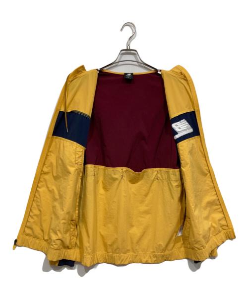 NEW BALANCE（ニューバランス）NEW BALANCE (ニューバランス) ナイロンジャケット イエロー×ネイビー サイズ:Lの古着・服飾アイテム