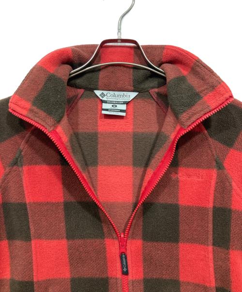 Columbia（コロンビア）Columbia (コロンビア) フリースジャケット レッド サイズ:Mの古着・服飾アイテム