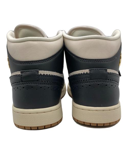 NIKE（ナイキ）NIKE (ナイキ) ハイカットスニーカー / AIR JORDAN 1 MID SE/ Off Noir/Chalk ホワイト×ネイビー / Off Noir/Chalk サイズ:27.5の古着・服飾アイテム