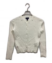 POLO RALPH LAUREN（ポロ・ラルフローレン）の古着「刺繍カーディガン」｜ホワイト