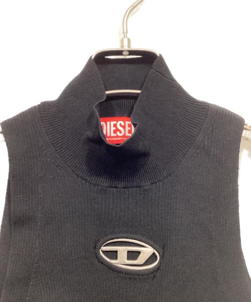 DIESEL（ディーゼル）DIESEL (ディーゼル) ノースリーブニット / M-ONERVAX-TOP ブラック サイズ:XSの古着・服飾アイテム