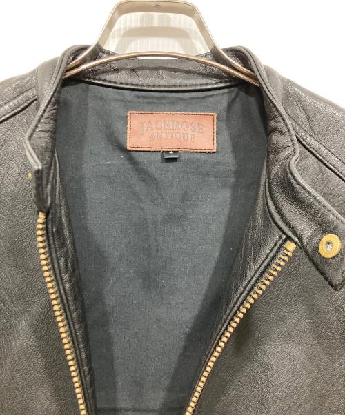 JACKROSE（ジャックローズ）JACKROSE (ジャックローズ) 山羊レザージャケット ブラック サイズ:4(LL相当)の古着・服飾アイテム