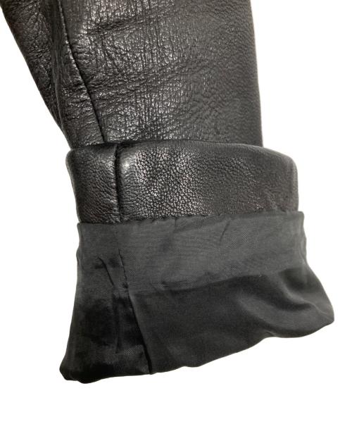 JACKROSE（ジャックローズ）JACKROSE (ジャックローズ) 山羊レザージャケット ブラック サイズ:4(LL相当)の古着・服飾アイテム