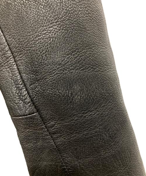 JACKROSE（ジャックローズ）JACKROSE (ジャックローズ) 山羊レザージャケット ブラック サイズ:4(LL相当)の古着・服飾アイテム