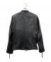 JACKROSE (ジャックローズ) 山羊レザージャケット ブラック サイズ:4(LL相当)：7000円
