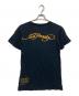 ED HARDY (エド ハーディー) ラインストーンパイレーツプリントプリントTシャツ ブラック サイズ:S：7000円