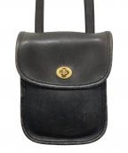 COACHコーチ）の古着「レザーショルダーバッグ」｜ブラック