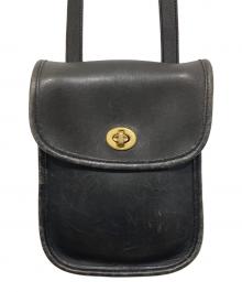 COACH（コーチ）の古着「レザーショルダーバッグ」｜ブラック