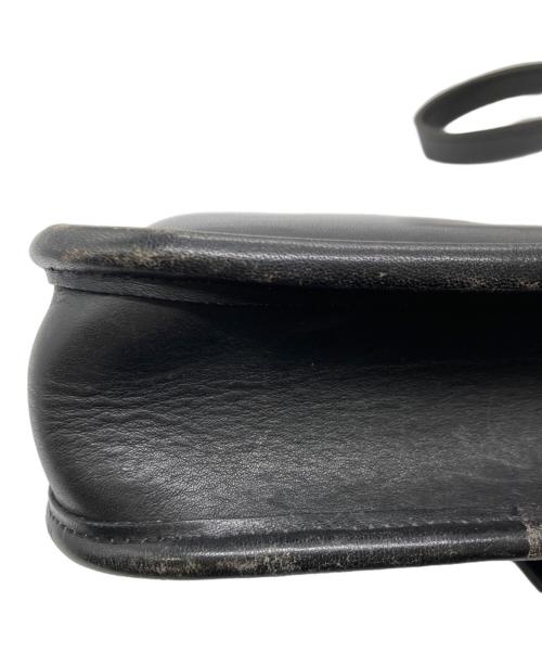 COACH（コーチ）COACH (コーチ) レザーショルダーバッグ ブラックの古着・服飾アイテム