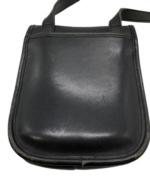 COACH（コーチ）COACH (コーチ) レザーショルダーバッグ ブラックの古着・服飾アイテム