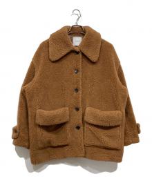 CLANE（クラネ）の古着「ラージポケット ボア オーバーコート  / RIDGE POCKET BOA OVER COAT」｜ブラウン