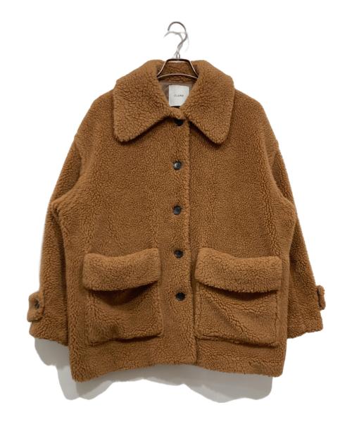 CLANE（クラネ）CLANE (クラネ) ラージポケット ボア オーバーコート  / RIDGE POCKET BOA OVER COAT ブラウン サイズ:1の古着・服飾アイテム