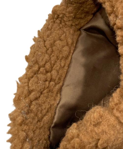 CLANE（クラネ）CLANE (クラネ) ラージポケット ボア オーバーコート  / RIDGE POCKET BOA OVER COAT ブラウン サイズ:1の古着・服飾アイテム