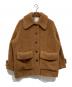 CLANE（クラネ）の古着「ラージポケット ボア オーバーコート  / RIDGE POCKET BOA OVER COAT」｜ブラウン