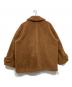CLANE (クラネ) ラージポケット ボア オーバーコート  / RIDGE POCKET BOA OVER COAT ブラウン サイズ:1：18000円