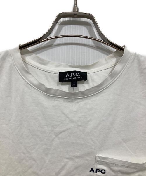 A.P.C.（アーペーセー）A.P.C. (アーペーセー) ポケットTシャツ ホワイト サイズ:Sの古着・服飾アイテム