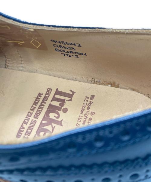 Tricker's（トリッカーズ）Tricker's (トリッカーズ) ウィングチップシューズ / BOUTON ネイビー サイズ:7 1/2Sの古着・服飾アイテム
