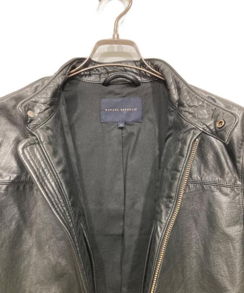 BANANA REPUBLIC（バナナリパブリック）BANANA REPUBLIC (バナナリパブリック) レザージャケット ブラック サイズ:Mの古着・服飾アイテム