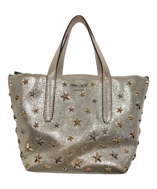 JIMMY CHOO（ジミーチュウ）JIMMY CHOO (ジミーチュウ) メタリックスタッズ2WAYバッグの古着・服飾アイテム