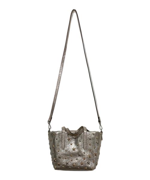 JIMMY CHOO（ジミーチュウ）JIMMY CHOO (ジミーチュウ) メタリックスタッズ2WAYバッグの古着・服飾アイテム